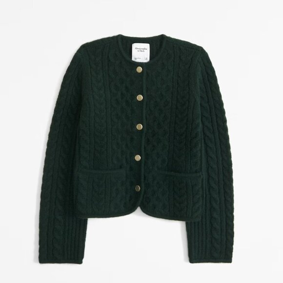 Abercrombie & Fitch Sweaters - NWT Abercrombie Women's Novelty Button Cable Sweater Jacket